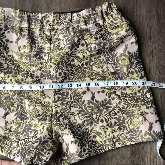 Free People Jacquard Shorts Size Med Gold Metallic High Rise Statement Festival - Picture 6 of 11